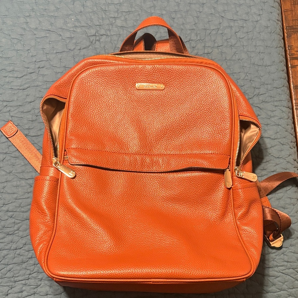 Tan Leather Backpack